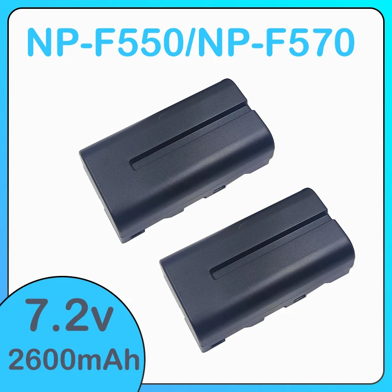 NP-F550 NP-F570 NP-F530 NP-F330 2600mAh Li-ion Replacement Battery Compatible For Sony Camcorder Yongnuo Viltrox LED Video Light
