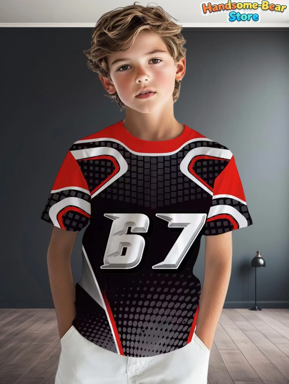 

Funny Six Seven for Kids 67 3D Print Summer Short Sleeve Tee Basketball Children's T Shirt Parent child cotton Tshirt Women top