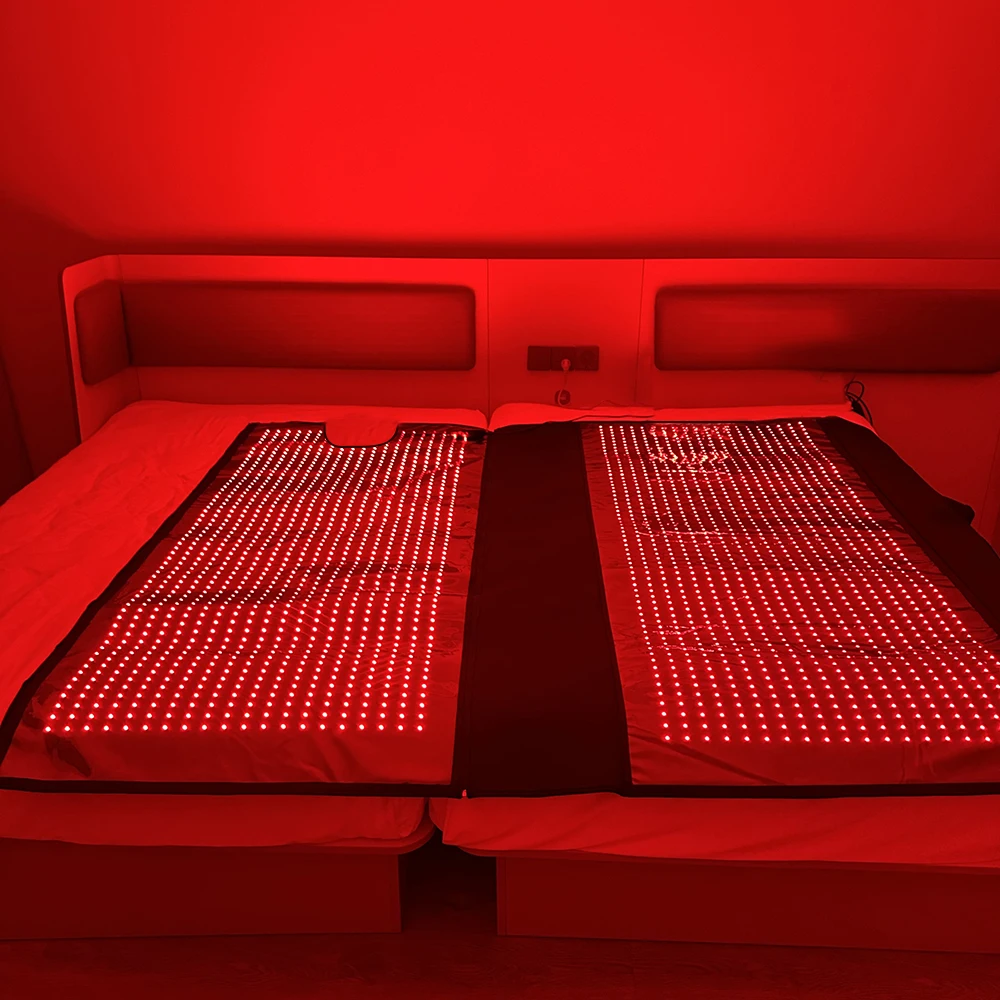 

71" Red Light Sleeping Bag Full Body Relax Led Red Light Blanket Whole Body Led Infrared Sleeping Bag Red Light Mat for Home Use