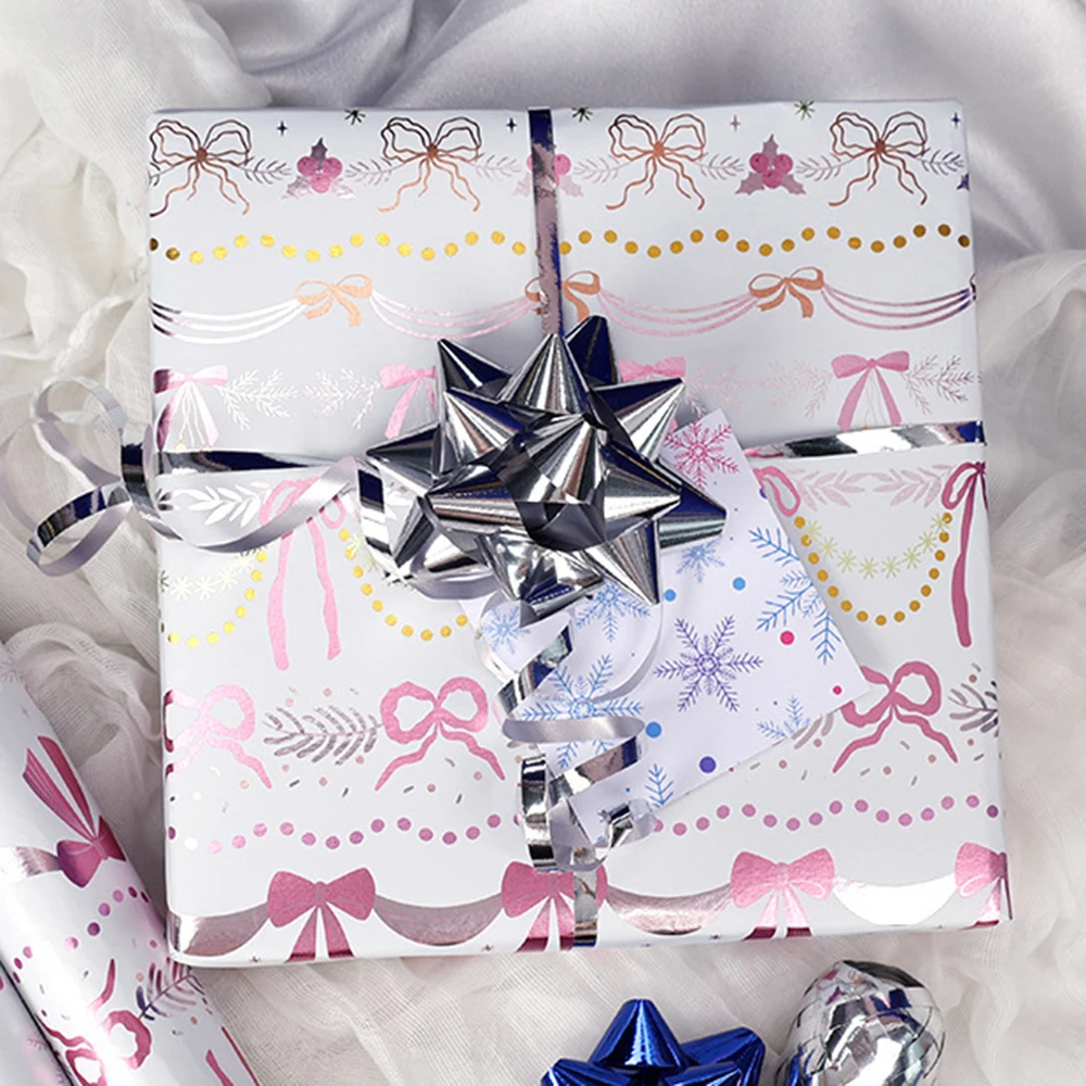 Decorative Paper Roll Letter Printed Gift Wrap Paper Christmas Wrapping Paper Colorful Alphabet Gift Wrap For Presents Party