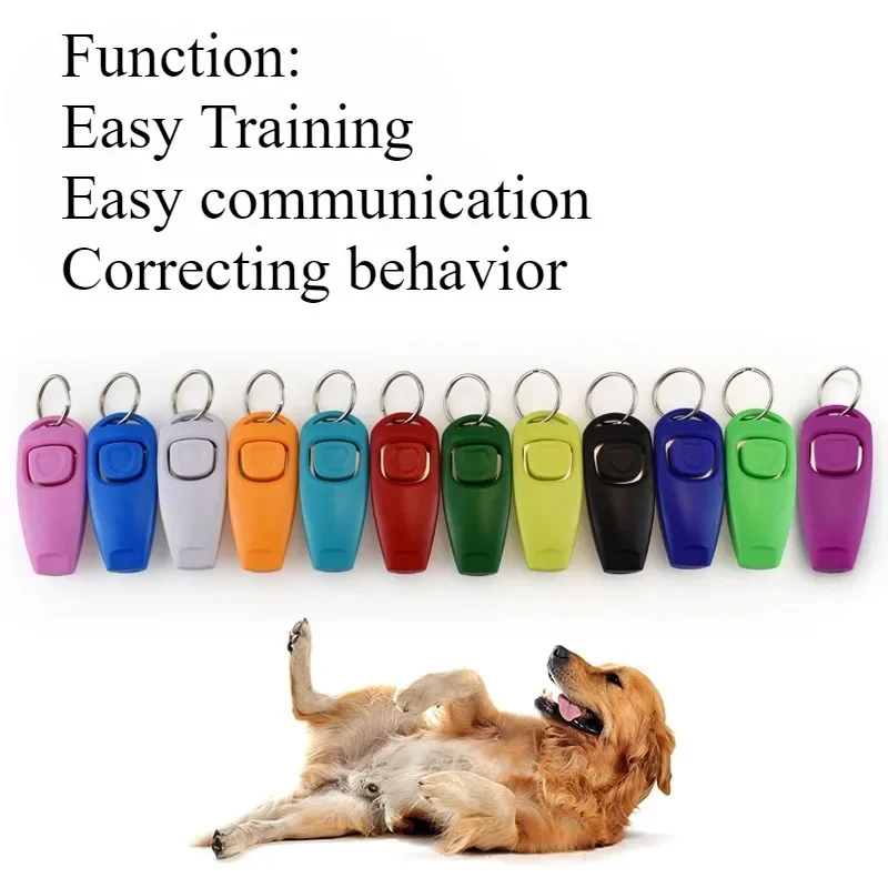 1 قطعة صافرة الكلب والفرس أداة مساعدة لتدريب الحيوانات الأليفة مع صافرة 2 في 1 تصميم المحمولة المدرب مستلزمات منتجات الحيوانات الأليفة #1