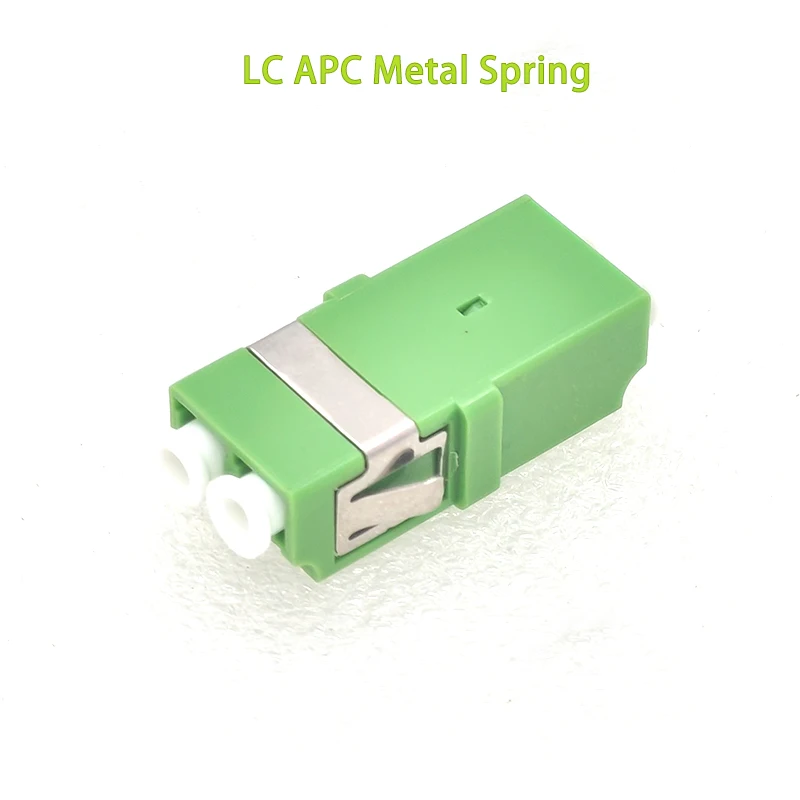 100pcs Optic Fiber Adapter Connector No Ear Coupler LC Single Mode Multi-mode OM3 OM4 Duplex Flange Best Price Wholesale