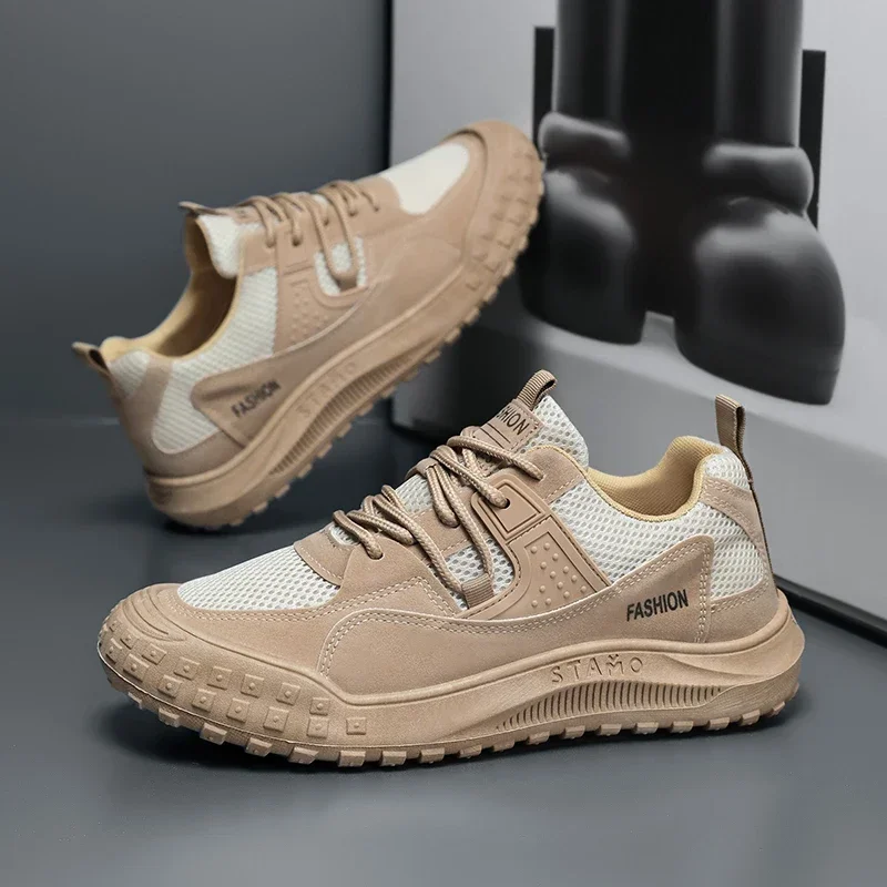 

Новинка 2024, мужская повседневная обувь, летние кроссовки с дышащей сеткой, уличная нескользящая износостойкая рабочая обувь Zapatillas De Deporte