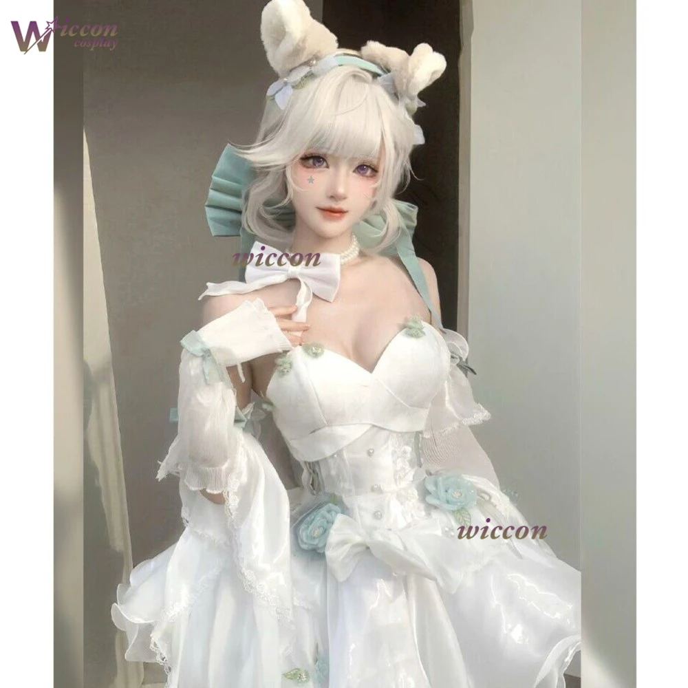 ハロウィンコスプレ衣装：在庫あり-原神-リネット-ドゥジン-ホワイトバレエドレス（キュートエンジェルズコートヤードフォンテーヌ）