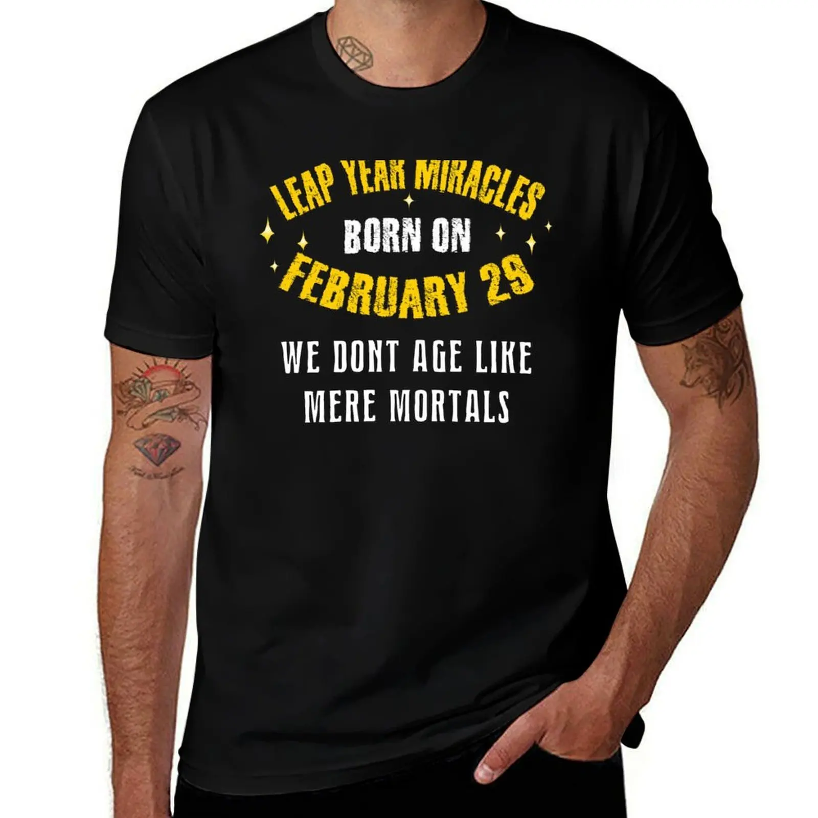 Anniversaires - Miracles du sautoiré - T-shirt à manches courtes ample grande taille pour ceux nés le 29 février
