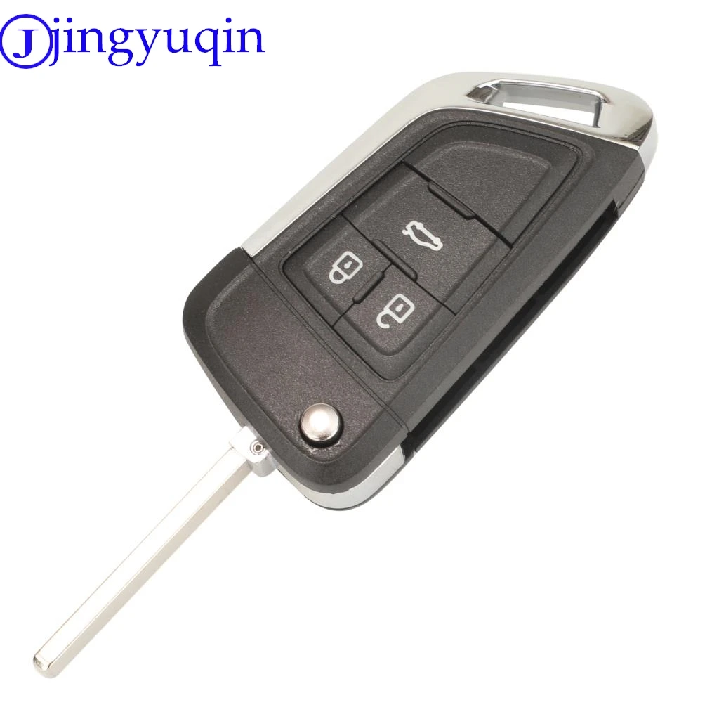 jingyuqin zmodyfikowany zamienny zdalny kluczyk samochodowy Shell dla Chevrolet Cruze Epica Lova Camaro Impala 2/3/4/5 przycisk HU100 ostrze