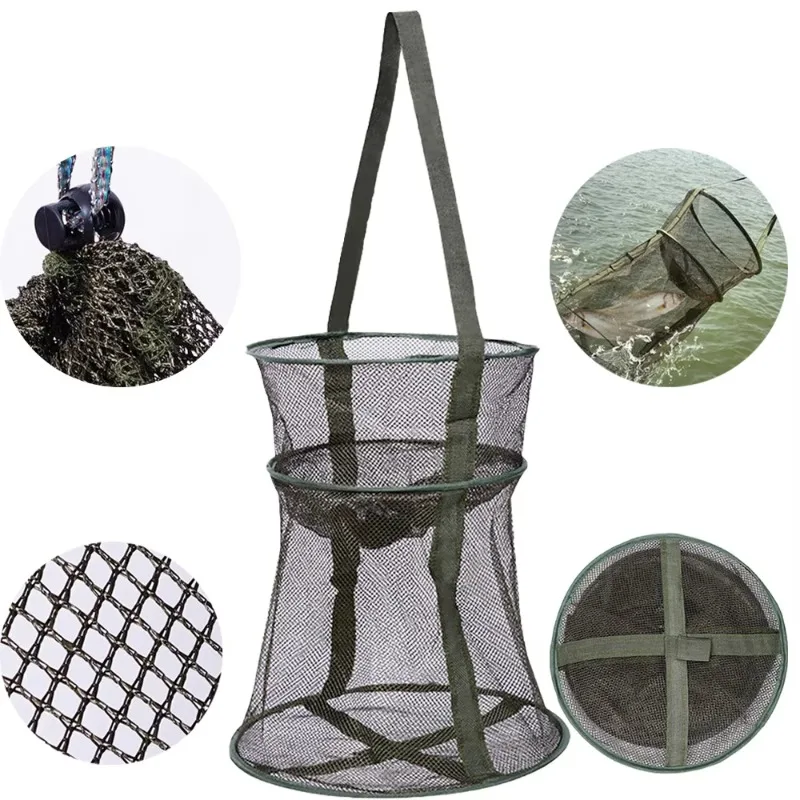 Red de Pesca Plegable 2026 para Camarones, Peces, Carpas y Anguilas, Red de Pesca para Exteriores, Equipo de Pesca Perfecto para Entusiastas del Aire Libre