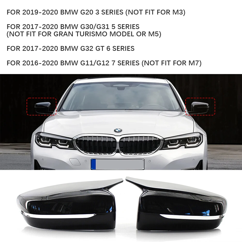 

Крышка зеркала заднего вида в стиле M, крышка бокового зеркала заднего вида для BMW 3 4 5 7 8 серии G20 G21 G30 G38 G22 G23 G11 G12 G15 G16 LHD