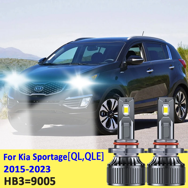 

HB3 9005 High Power LED Car Bulb 6000K Xenon White Light DRL Moto Diode Lamp 12V 55W for Kia Sportage 2015-2023