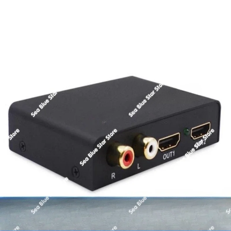 Audio splitter splitter 1 in 2 out 1 in 2 branch split screen splitter high-resolution video with fiber