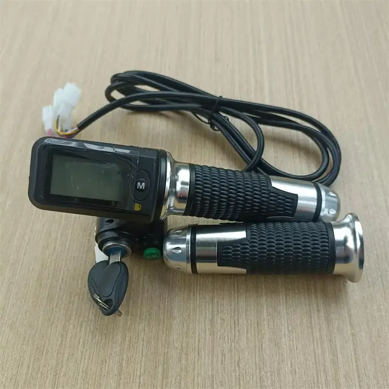Live door lock LCD screen with power display speedometer mileage speed regulation handle