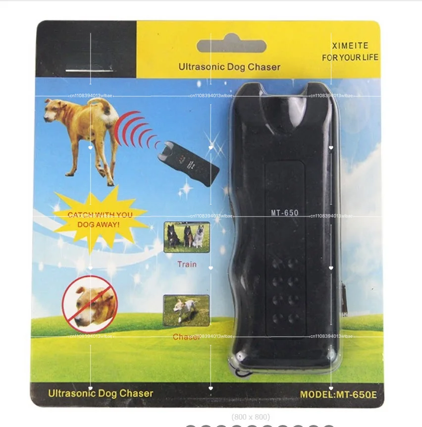 Ultrasonic Dog Chaser Away Self Defense Safety Wolf Stops Aggressive Animal Attacks Deterrent Repeller Defence Flashlight Stick