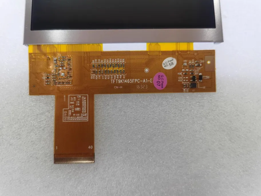 Imagem -03 - Polegada Lcd Tft80048037-v1-e Tft800480-38-e Tft9k1465fpc-a1-e para a Tela Lcd Industrial Novo 4.3