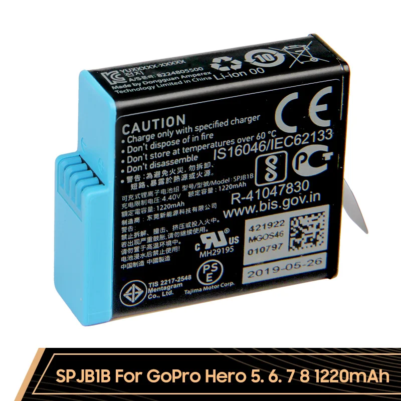 الأصلي استبدال البطارية ل GoPro بطل 9 10 11 8 7 6 5 4 بطل 10 11 9 بطل 8 بطل 7 بطل 6 بطل 5 بطل 4 بطارية الكاميرا