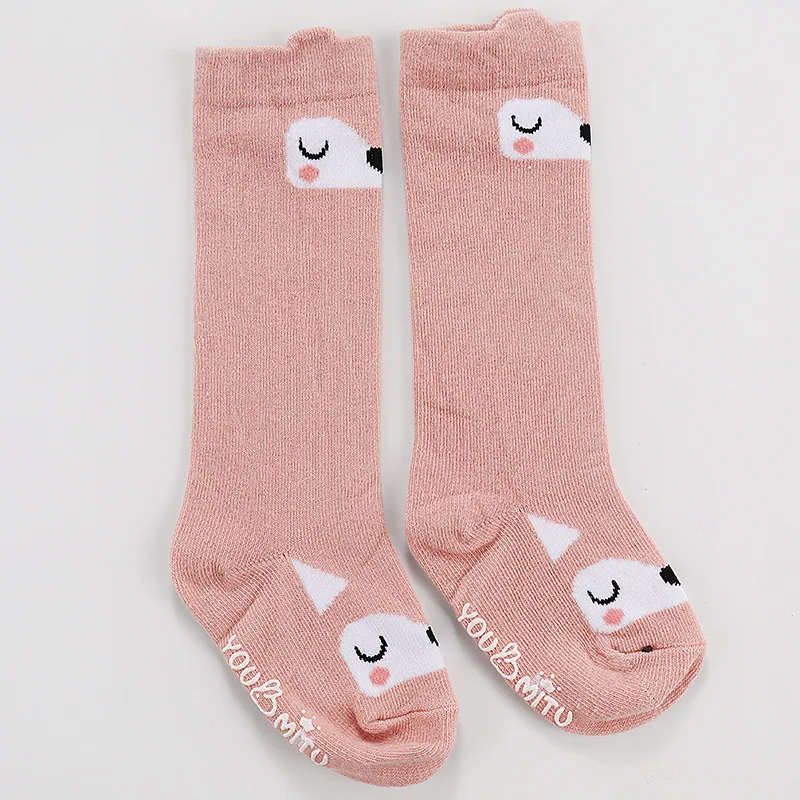 Chaussettes longues en coton pour nouveau-né, enfant en bas âge, bébé, fille, garçon, mignon, animal, chaud, 0 à 4 ans, automne, hiver