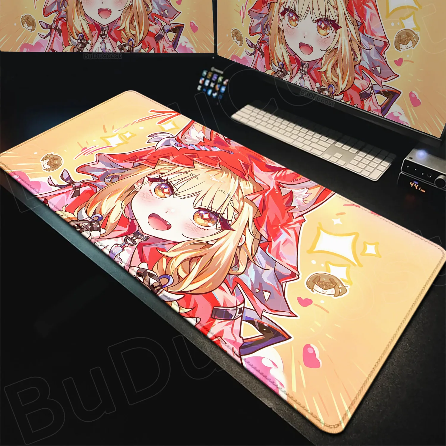 

XXL Large kawaii Non-slip game Laptop Pad Keyboard Mat New Arknights Endfield Rossi MousePad 900x400mm Rubber Gaming Accessories