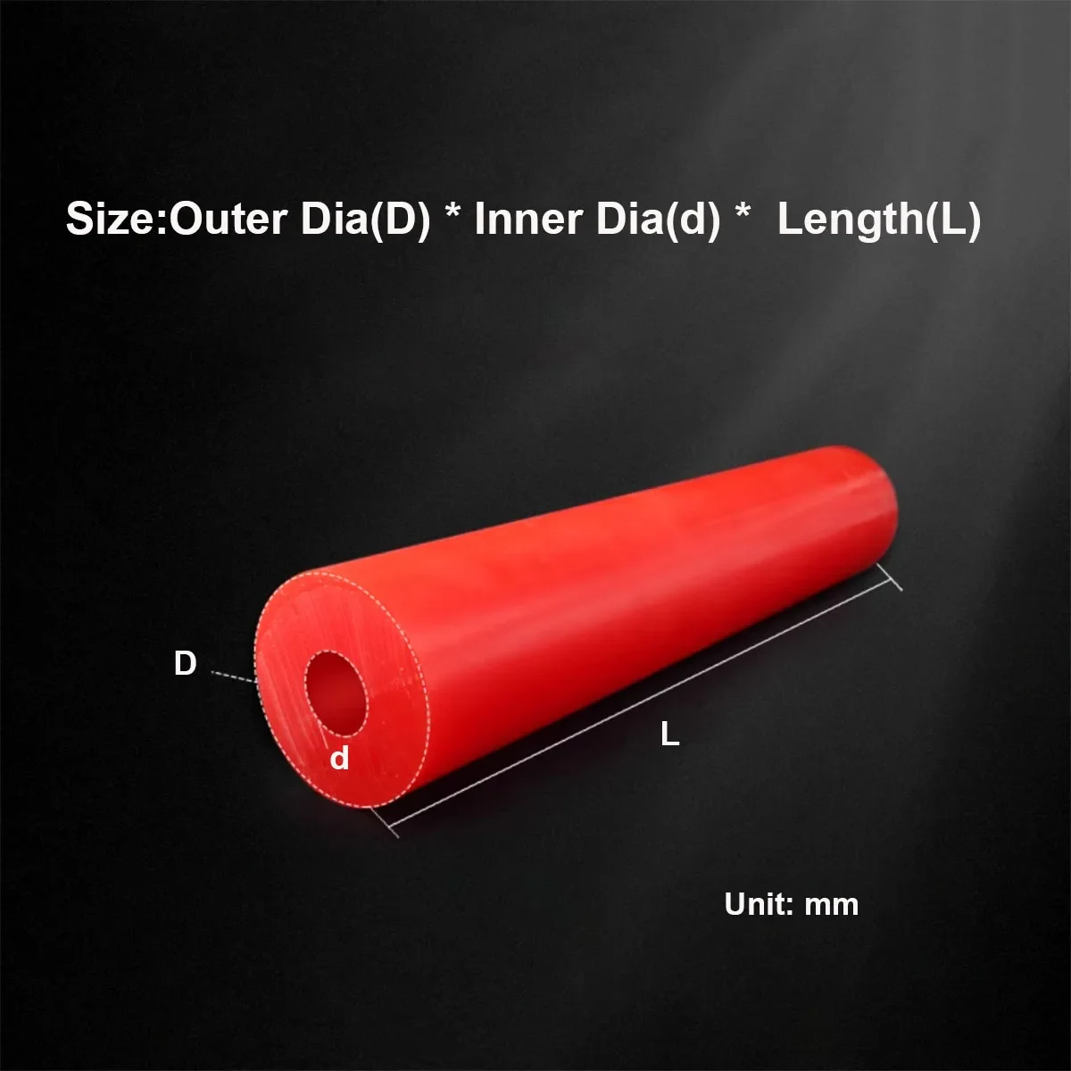 High Elastic Polyurethane Hollow Bar, Anti-collision Shockproof Urethane Rod Wear Resistant Rubber Stick Multi-color Available