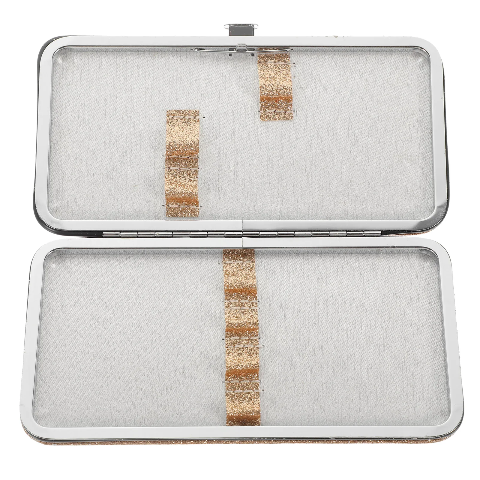 

Eyelash Tweezers Storage Case Golden Portable Lash Tweezer Holder For Extensions Durable Empty Bag Makeup Tools