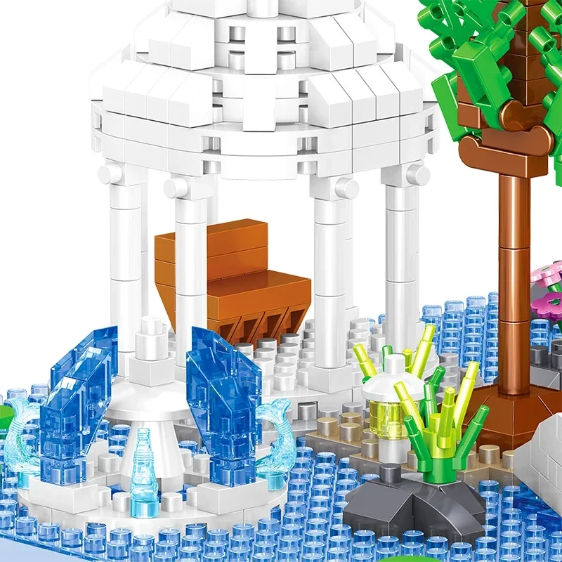 2710PCS The Valley Case Modello Building Blocks Mare Retro Houseboat Mattoni Decorazione del Desktop Giocattoli Fai Da Te Per I Bambini Regali di Festa