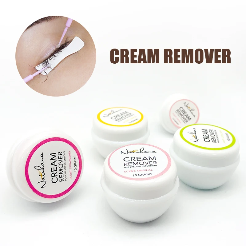 NATUHANA Professional Lash Glue Remover Cream Quick Unloading Adhesive Eyelash Extension Remover Cream Effortless Makeup Tool