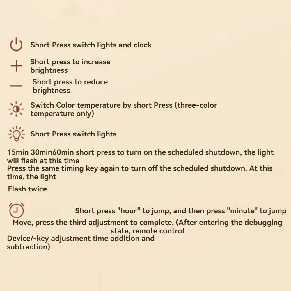 3 Color Touch Night Light Dimming Eye Protection Bedroom Bedside Lamp Timer Function Remote Control LED Table Lamp Bedroom