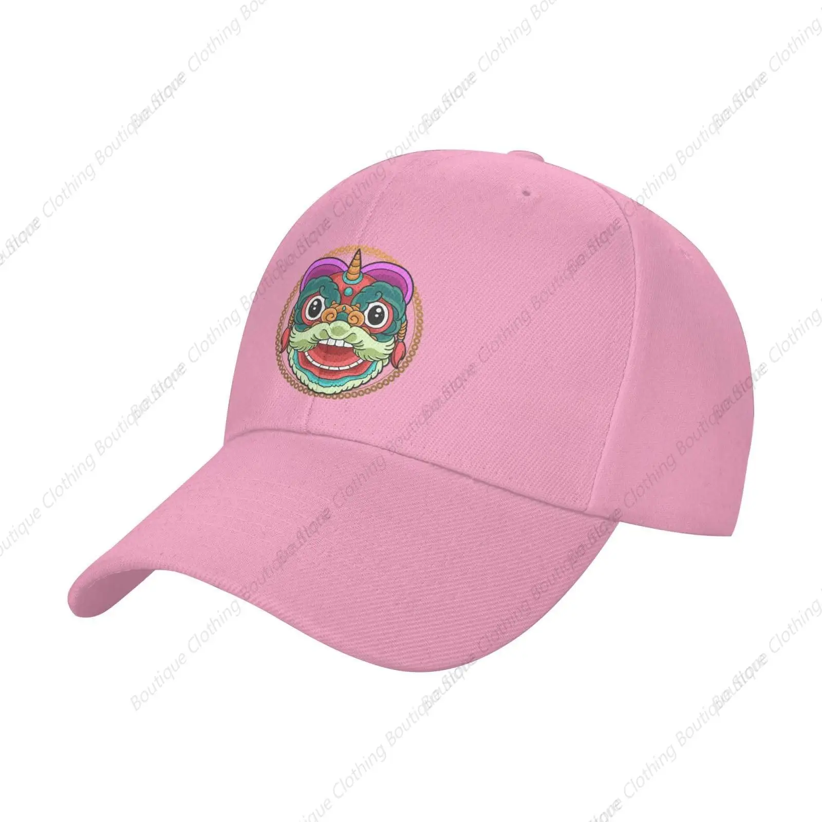 

Chinese New Year Lion Dance Baseball Cap for Men Women Classic Adjustable Dad Hat Golf Hat