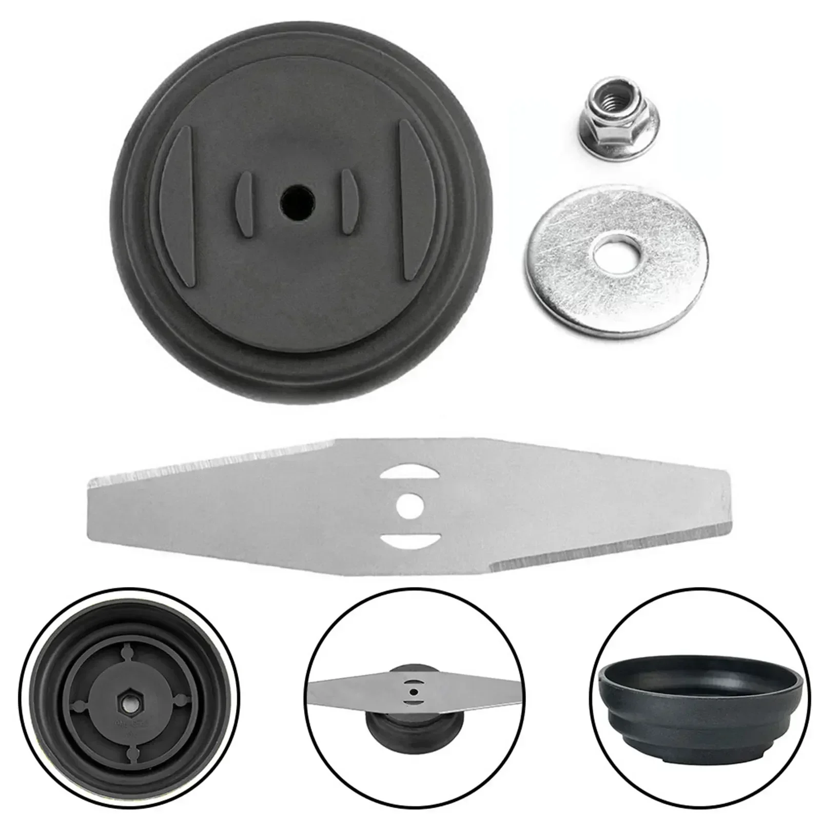 4PCS Grass String Trimmer Head Blade Plastic Cover Replacement Lawn Mower Saw Blades Fittings Garden Power Tool Accessoris