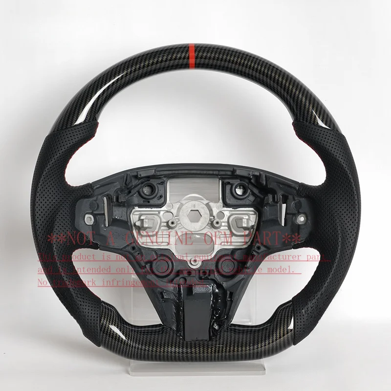 For 2018 Ford Fiesta Round Flat High End Wood American Universal Modified Steering Wheel Horn Cover Horn Shell