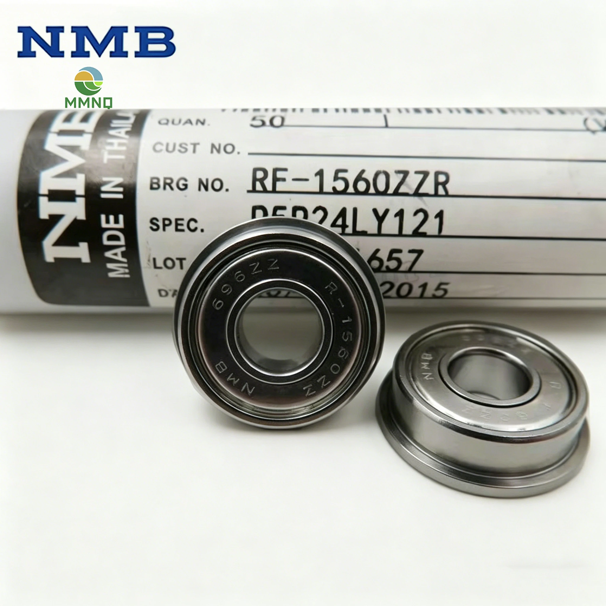 50/100PCS Original NMB RF-1560ZZ Flange Bearing F696ZZ 6x15x5mm High Speed Miniature Deep Groove Ball Bearing
