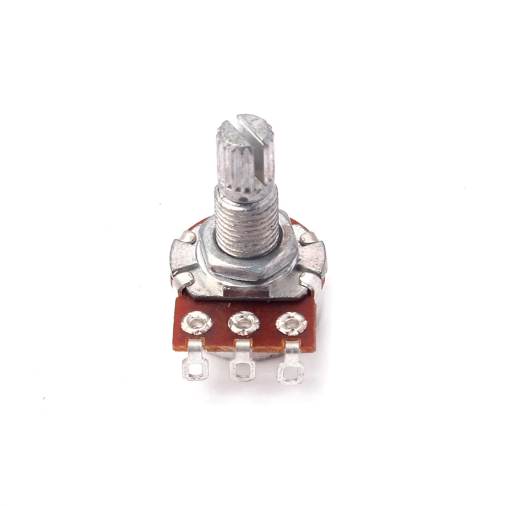 

Guitar Potentiometer A250K Mini Long Knurled Split Shaft Curved Replacement Volume Tone Control For Electric Guitar Amp Audio
