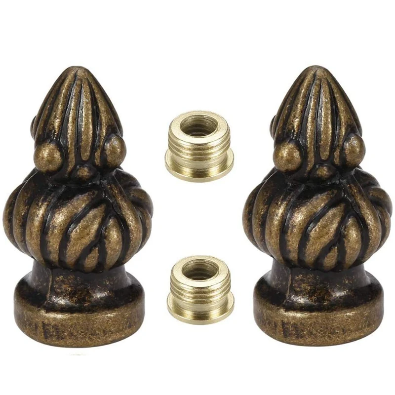 Y1UU Bronze Metal Lamp Finial Knob Lamp Decoration for Lamp Shade Standard Lamp Harps Floor lamps Accessories