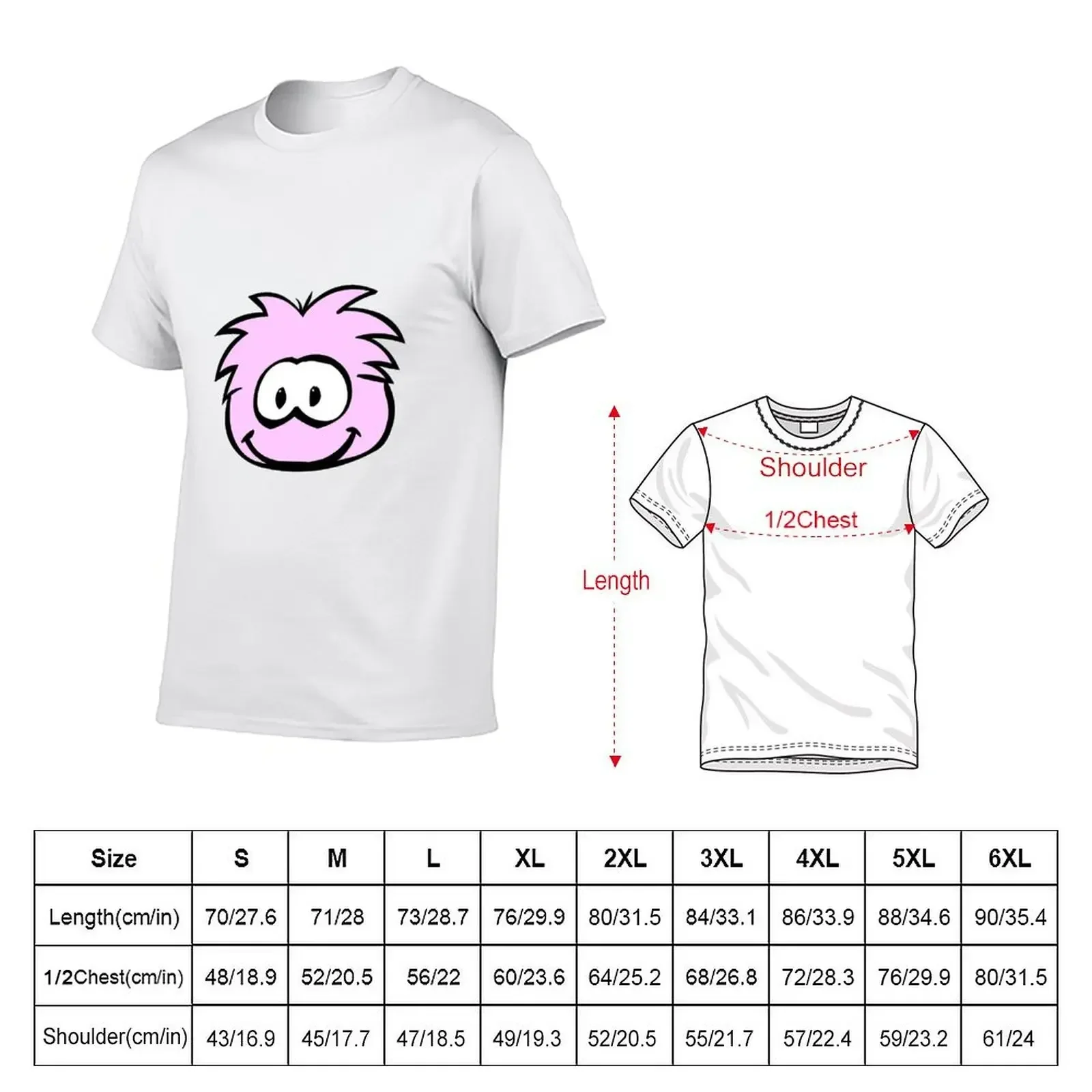 pink puffle T-Shirt graphics shirts graphic summer tops mens graphic t-shirts pack