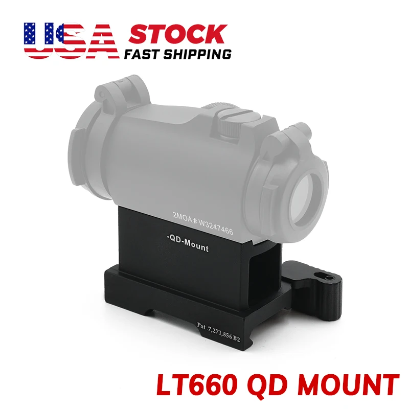 

Крепление для оптического прицела LT660 QD с красной точкой и полной маркировкой