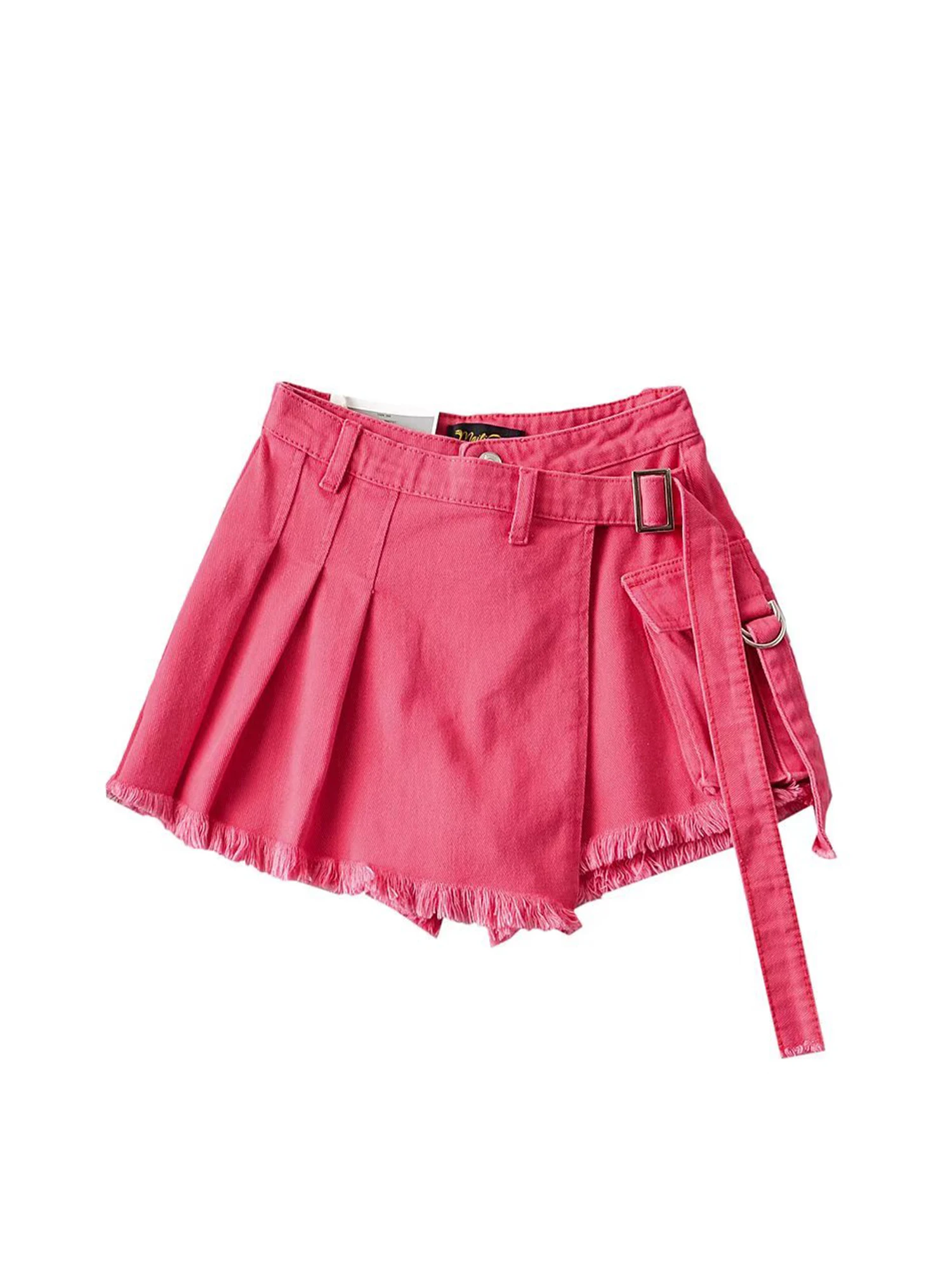 Women Y2k Gyaru Pink Denim Shorts Vintage Harajuku Hot Jeans Shorts Aesthetic High Waist Cowboy Short Pants 2000s Clothes Summer