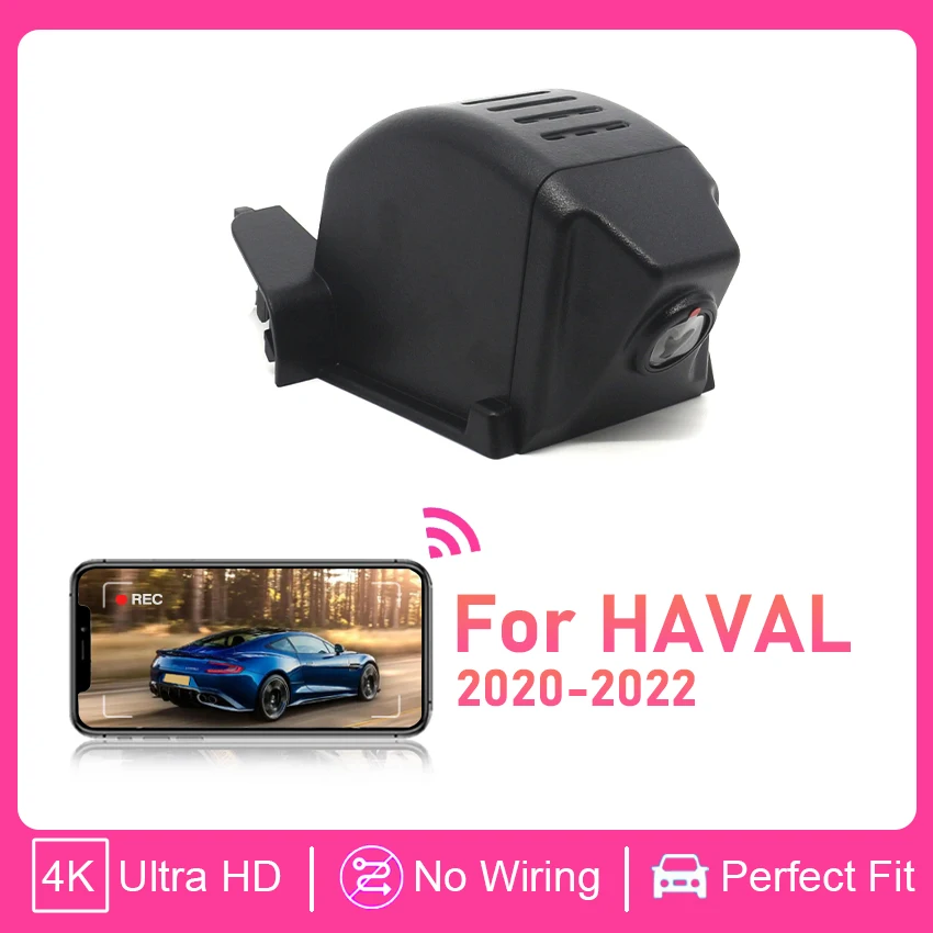 

Видеорегистратор HD 4K 2160P с Wi-Fi для Haval H9 2020-2022, автомобильная камера, аксессуары, USB-порт