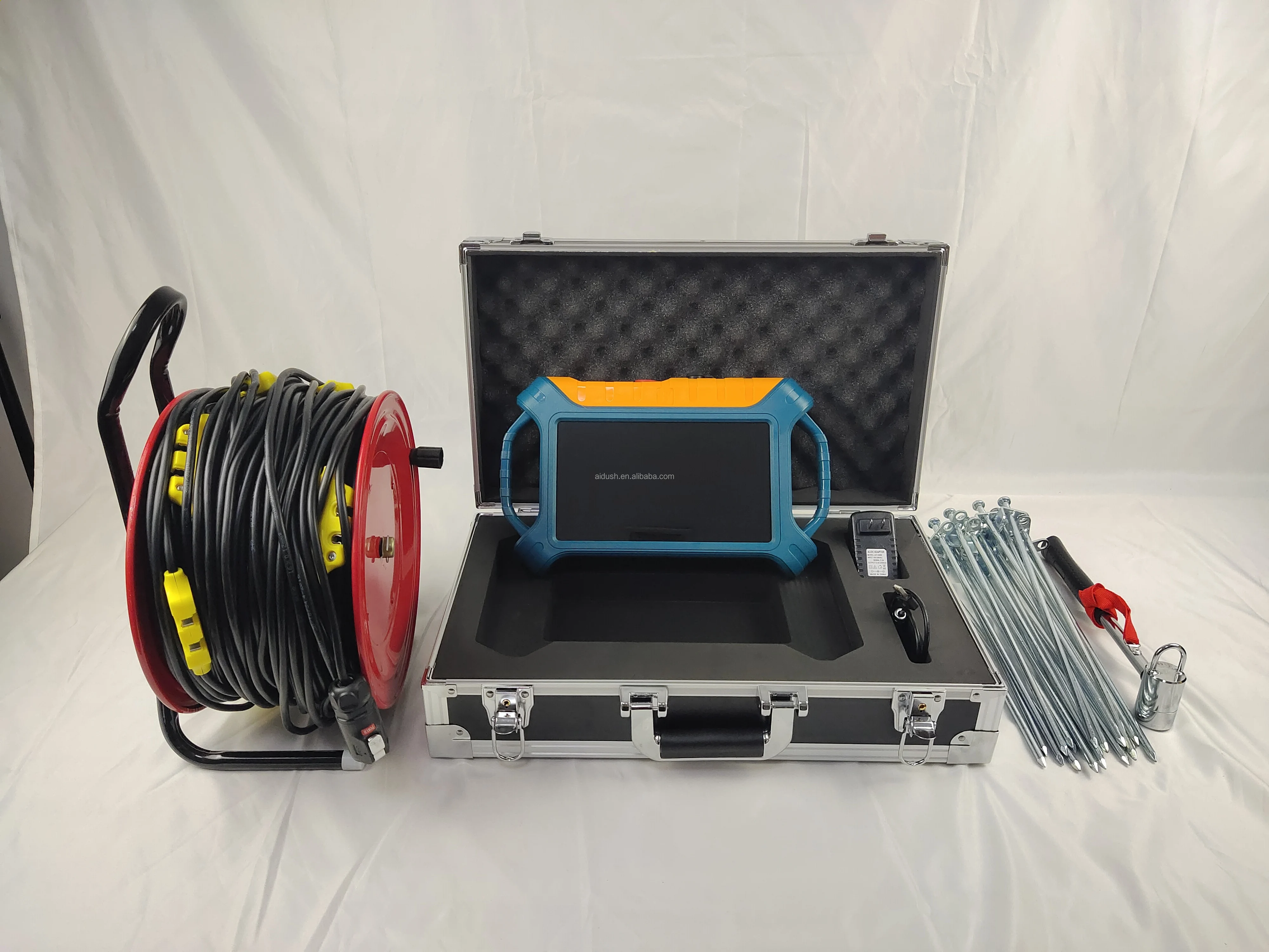 ADMT-600SX-32D 32 MultiChannel 100M-600M Depth 3D Touch Screen Deep Under Ground Water Detector/AIDU Water Detector