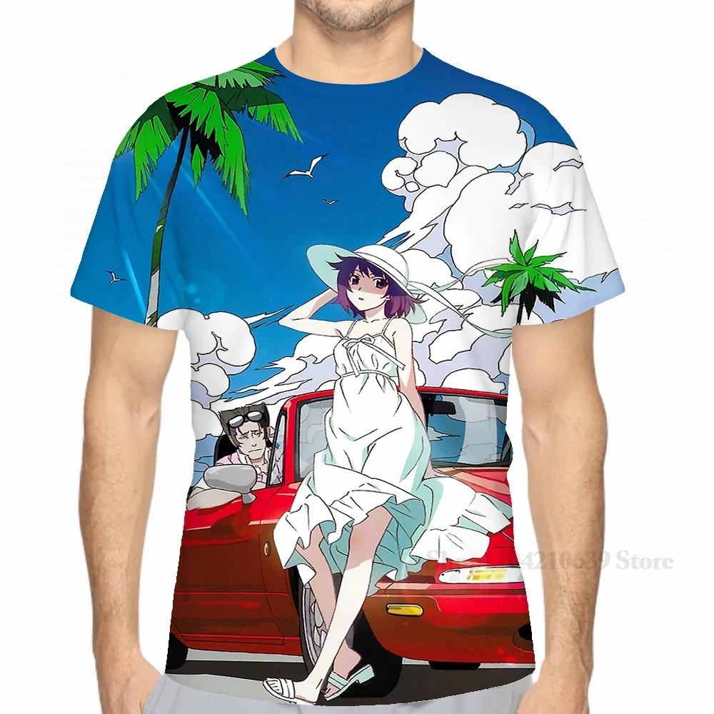 All over print Monogatari Series Fast Love men T-Shirt women fashion girl t shirt boy tops tees Short Sleeve tshirts