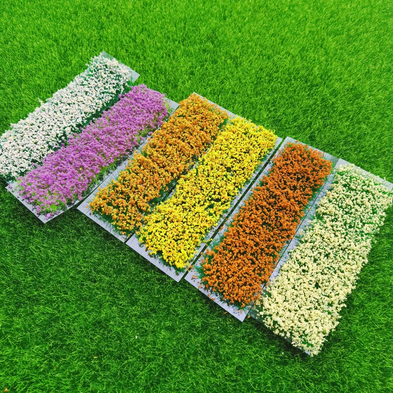 

Simulation Model flower grass cluster 5mm vegetation green leaf flower strip military model scene train sand table diy material