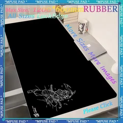Kurosun Samurai Anime Oversized Mouse mat Gaming Keyboard Pad High Quality Lock Edge Desk Pad Game Professional Rubber Mouse Pad