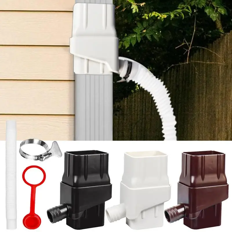 Rainwater Collection System Rain Barrel Diverter Kit Downspout Diverter For Colander Filtration Valve Eco-Friendly Adjustable