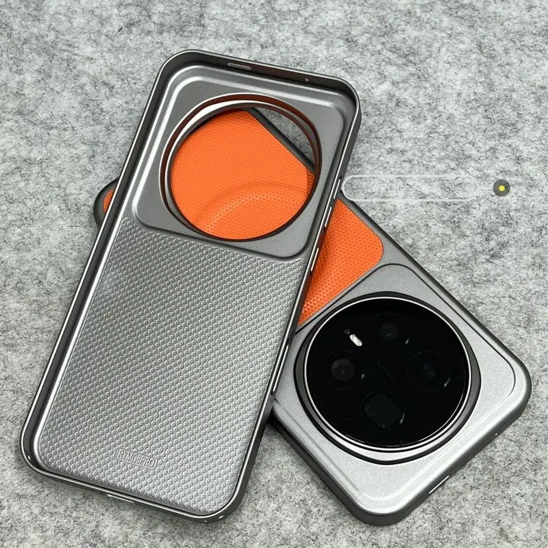 Magnetyczne etui do Honor Magic 8 Pro z MagSafe, wzór siatki, skóra PU, galwanizowane PC, twarda obudowa na telefon, pyłoszczelny bumper. — zdjęcie produktu 5