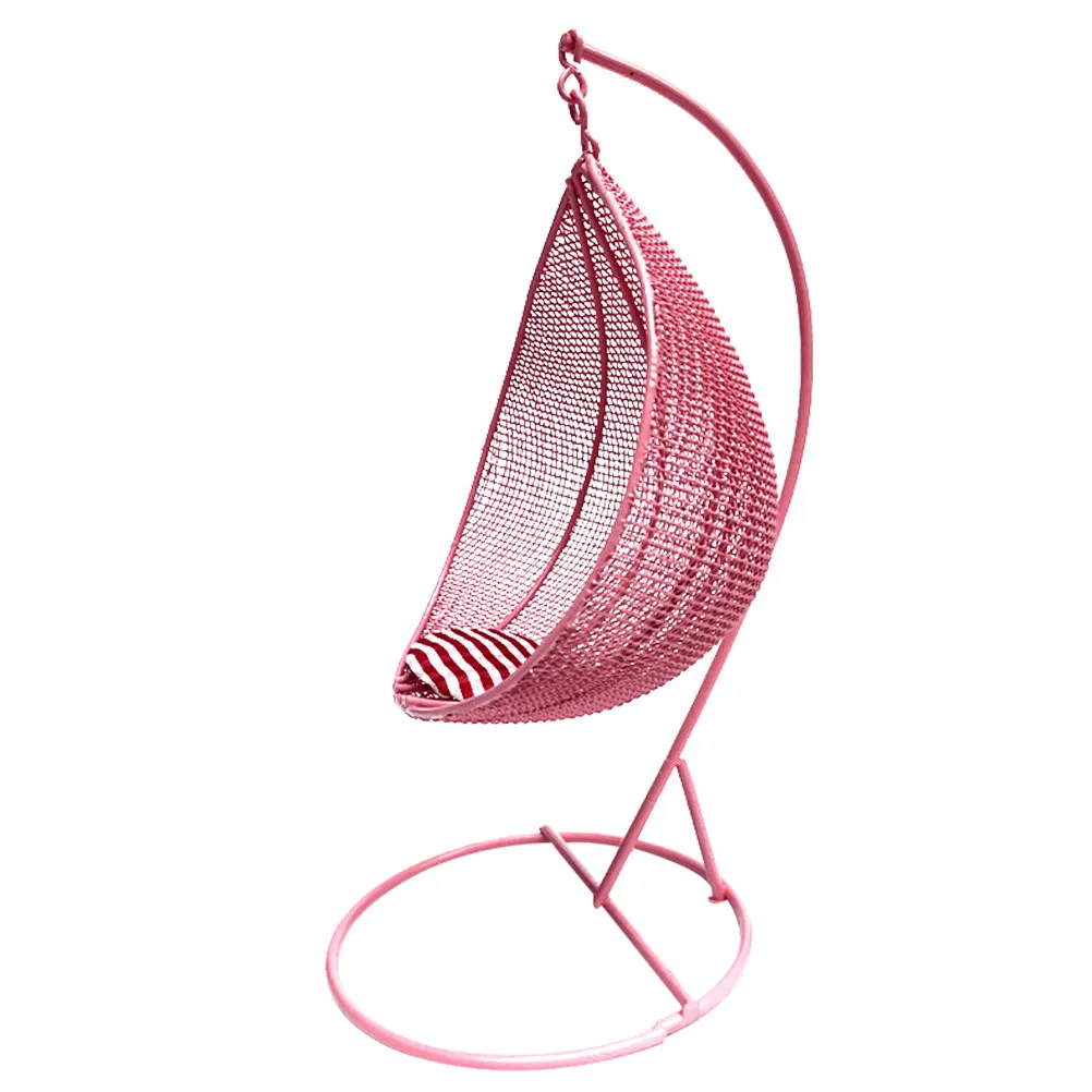 

1Pcs Mini House Swing Balcony Hanging Chair Chair for Children Play Decoration Birthday Christmas Gift