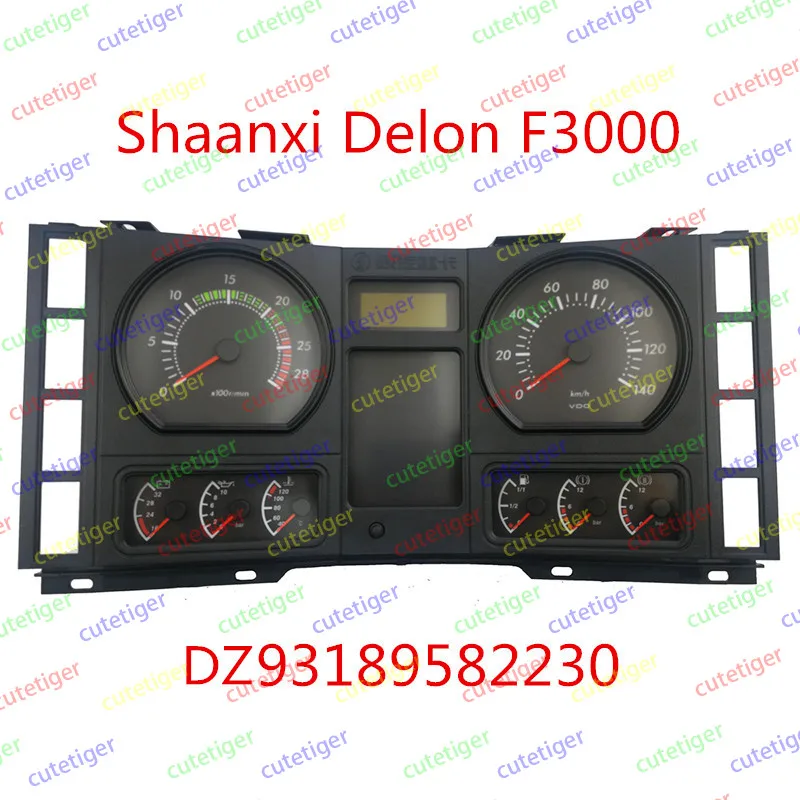 DZ93189582230 SHACMAN Delong F3000 F2000 Dashboard assembly DashBoard Display odometer Truck instrument