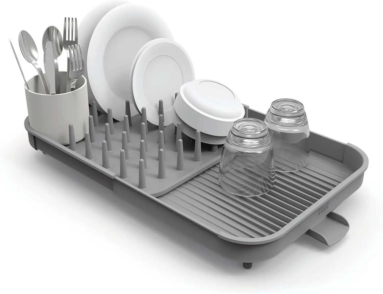

Duo Expandable Dish Drying Rack, Gray, 2-Tier
