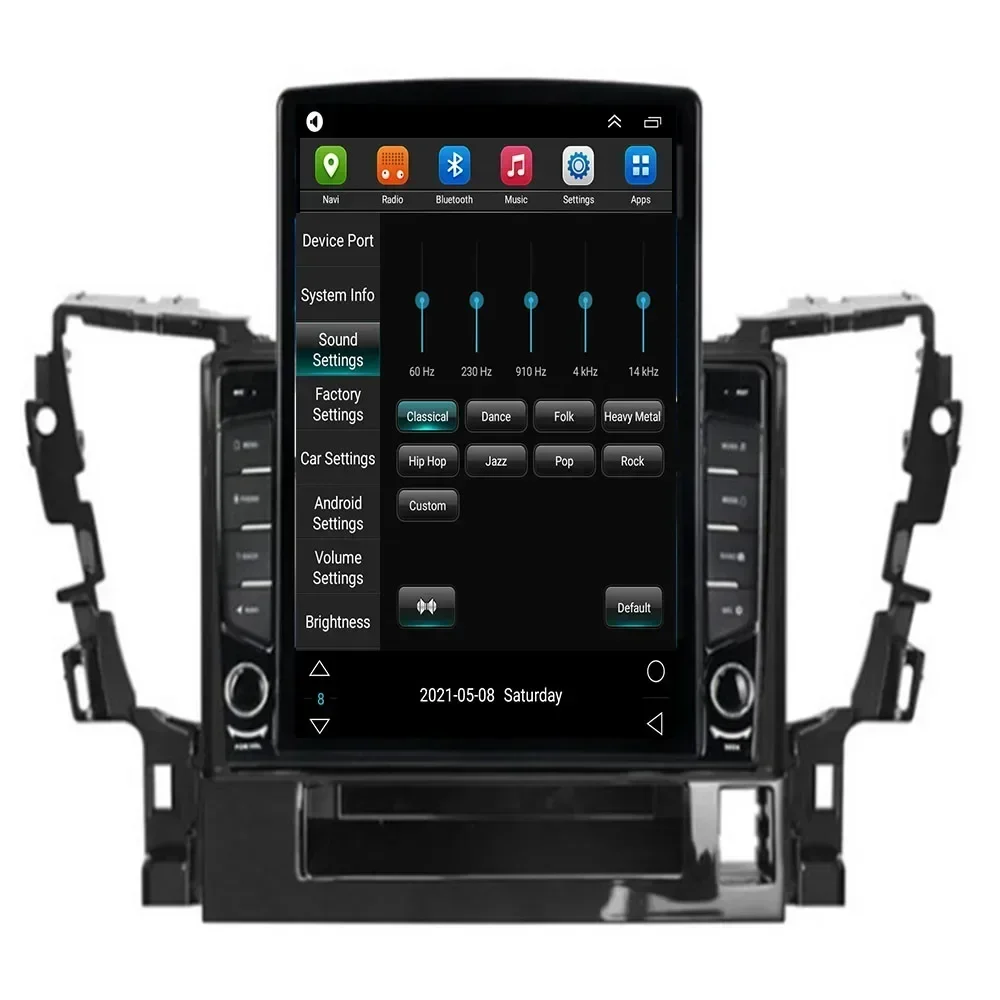 5G LTE Android 13 For TOYOTA ALPHARD Vellfire ANH30 Tesla Type Multimedia Stereo Car DVD Player Navigation GPS Radio Camera