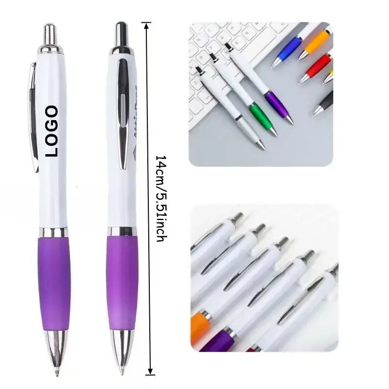 35PCS Customizable Ballpoint Pens Plastic Promotional Writing Instruments for Business School Hotel & Conference Giveaways