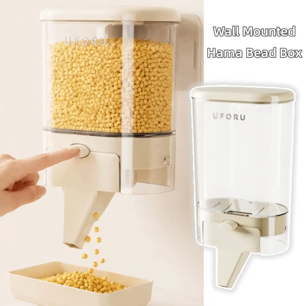 New Wall Mounted Hama Bead Box Space Saving Clear Fuse Bead Dispenser Easy Install Easy Refill Laundry Beads Dispenser Home Use