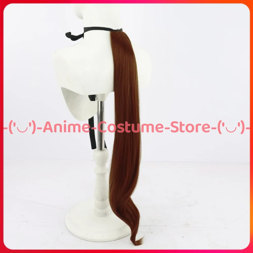Uma Musume Pretty Derby Hishi Akebono Peluca de cosplay con orejas y cola Personaje del juego de anime Pelucas de disfraz de fiesta de Carnaval de Halloween