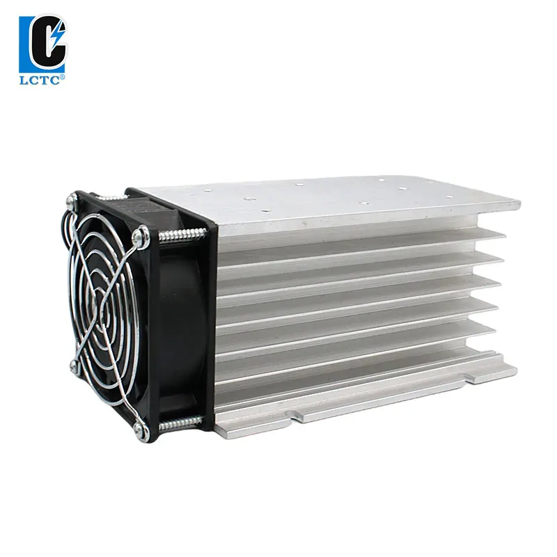 H 150 60A Three Phase SSR Solid State Relay Radiator Heat Sink With Fan