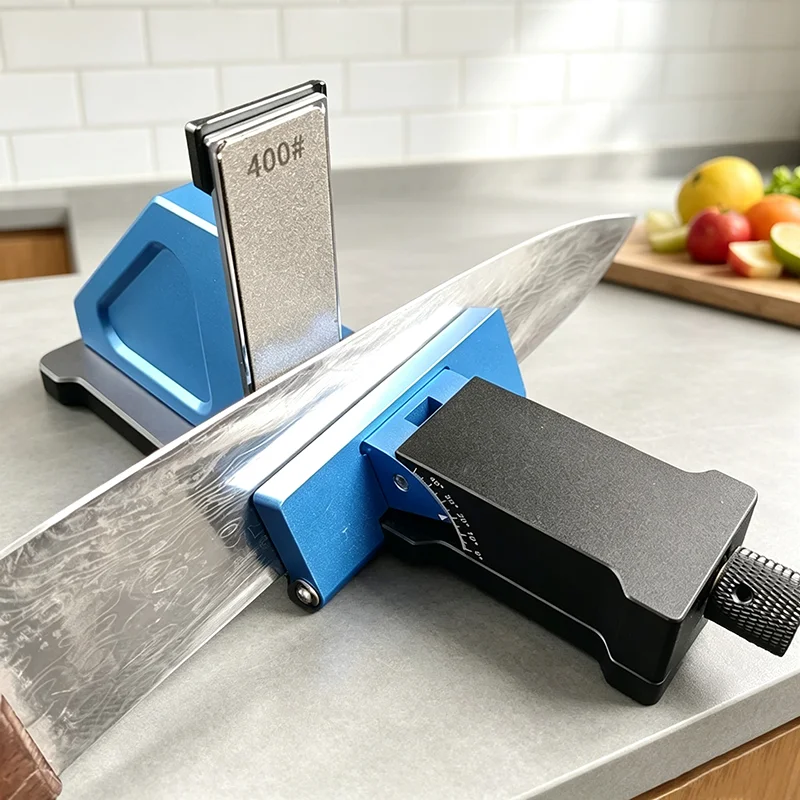 Magnetic Sliding Angle Knife Sharpener Adjustable 0-50° Removable Diamond 400# 800# 1000# Portable Sharpening Tool